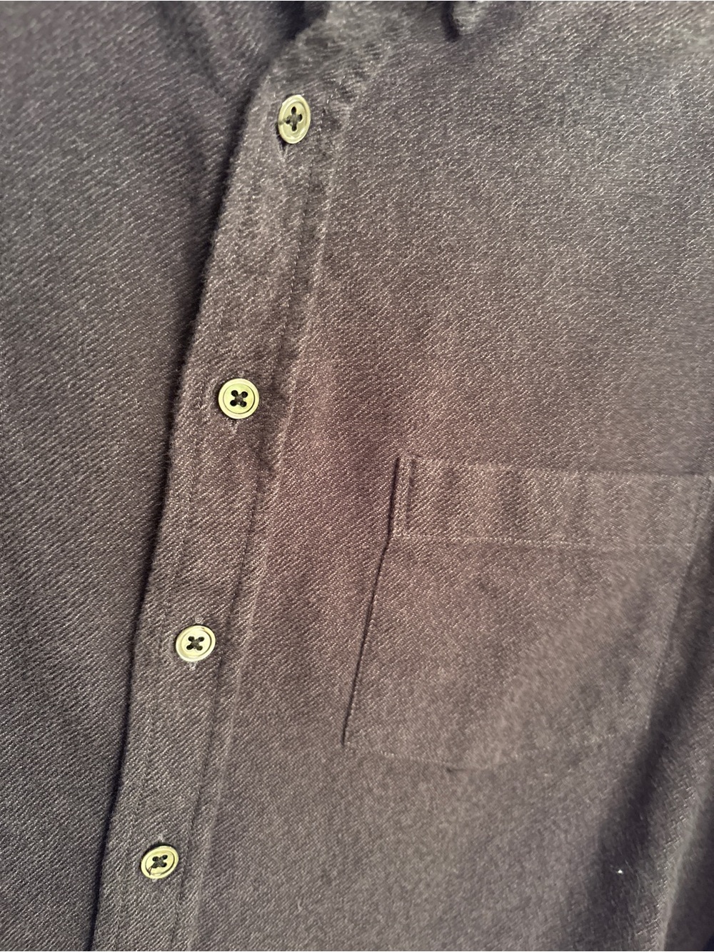 Outclass Black Cotton Button Up - Picture 6 of 6